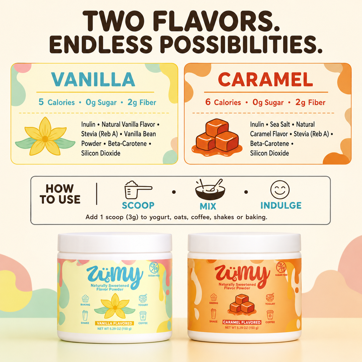 Zumy Duo – Vanilla + Caramel | Save 10%